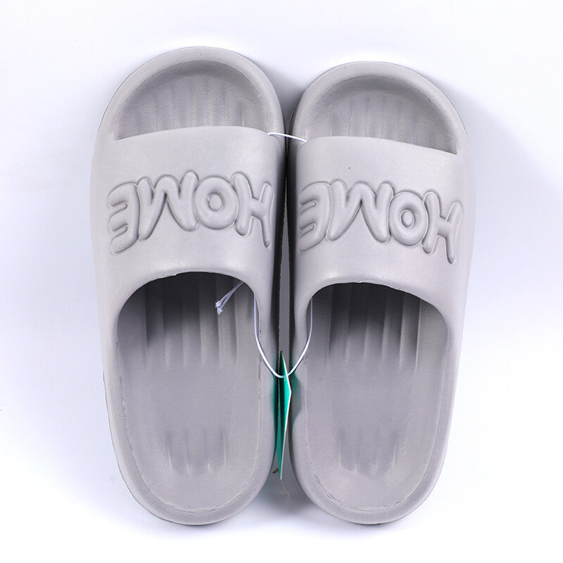 HOME coppia pantofole da uomo taglia 40-41 (grigio nebbia)