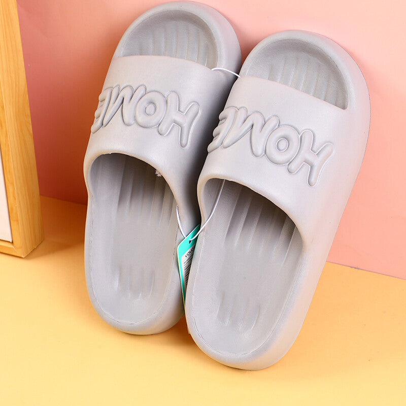 HOME coppia pantofole da uomo taglia 40-41 (grigio nebbia)