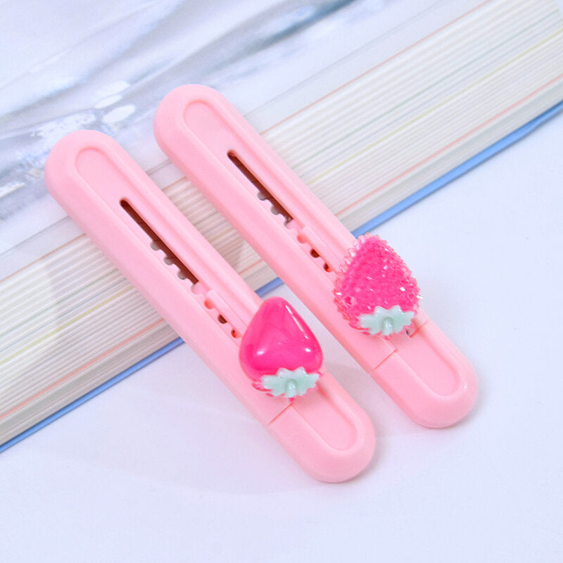 Coltello artistico a rimbalzo monoblocco shiba inu fragola