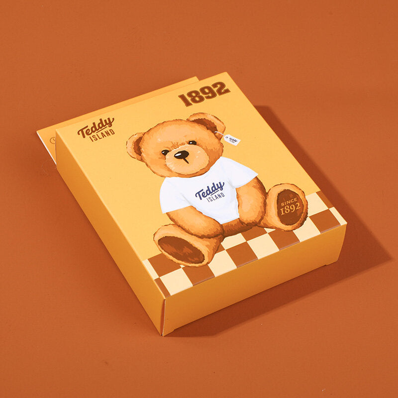 Maschera per occhi a vapore serie TEDDY ISLAND 5 pezzi-marrone scuro