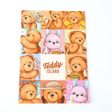 Quaderno cucito serie TEDDY ISLAND B5-riga orizzontale pagine 30 fogli