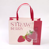 Borsa regalo orizzontale fragola-S