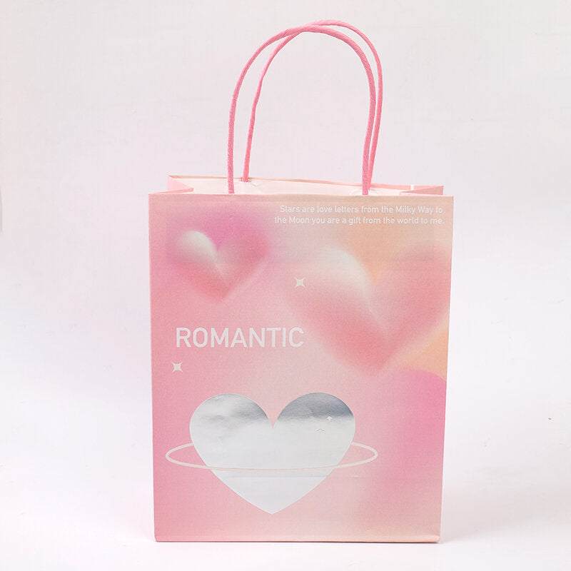 Busta verticale in carta kraft con segnale cardiaco-M