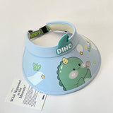 Cappello a  visiera per bambini con dinosauro, blu
