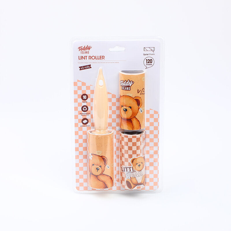 Rullo antipelucchi serie TEDDY ISLAND 10cm (120 fogli)