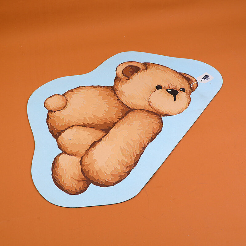 Tappetino da bagno serie TEDDY ISLAND 001-blu