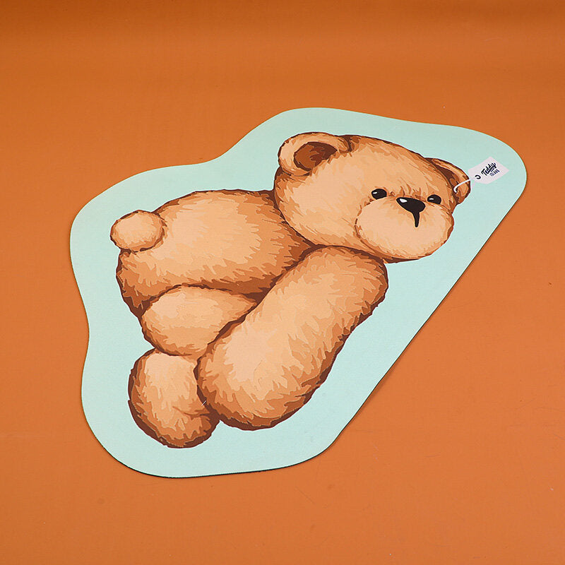 Tappetino da bagno serie TEDDY ISLAND 001-verde