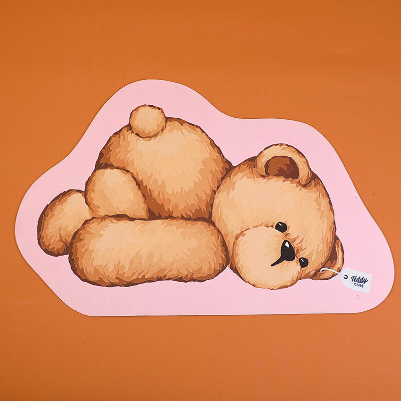 Tappetino da bagno serie TEDDY ISLAND 001-rosa