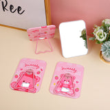 Tavolo con staffa quadrata serie specchio-fragola Paradise-1Pz