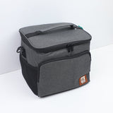 borsa da pranzo portatile da esterno nera