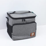 borsa portapranzo portatile da esterno, grigia