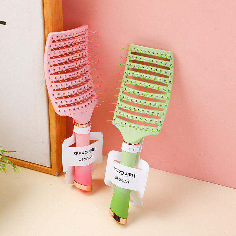 Pettine per capelli asciutti e bagnati con sfumature di colore