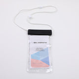 Borsa per telefono impermeabile trasparente con tripla chiusura a scatto