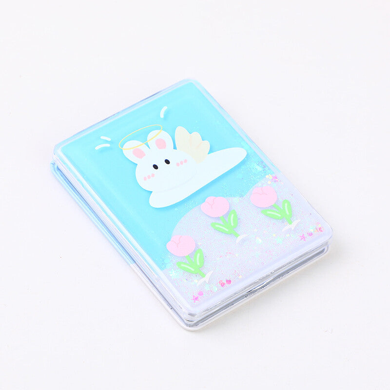 Specchio moda fiore coniglio sabbia mobile rilievo rettangolare sabbia mobile