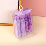 Fermagli per capelli soffici serie Crystal viola-4 pezzi