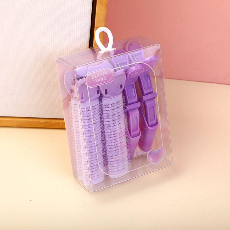 Fermagli per capelli soffici serie Crystal viola-4 pezzi