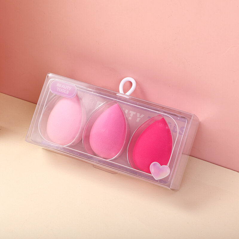 Spugna per il trucco serie Crystal Purple-3 pezzi