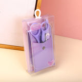 Strumenti multifunzionali per sopracciglia serie Crystal Purple, set da 3 pezzi (inclusa custodia)