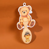 Pettine mini airbag serie TEDDY ISLAND-marrone chiaro