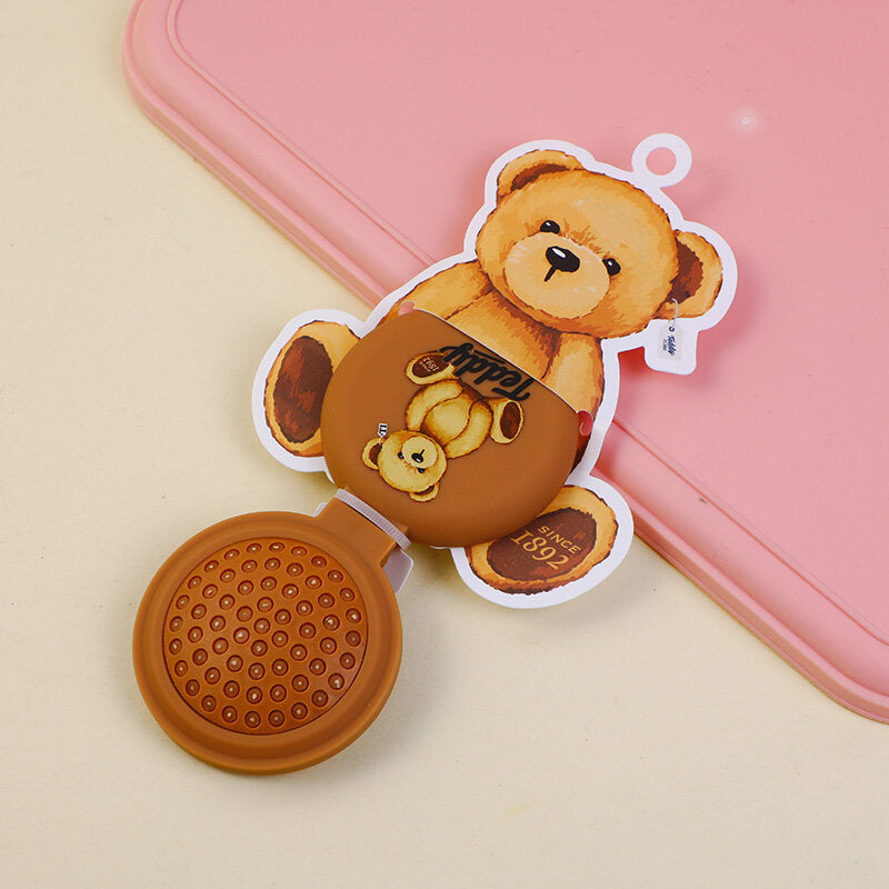 Specchio pieghevole serie TEDDY ISLAND a pettine-marrone scuro