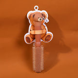 Pettine per capelli ricci serie TEDDY ISLAND castano scuro