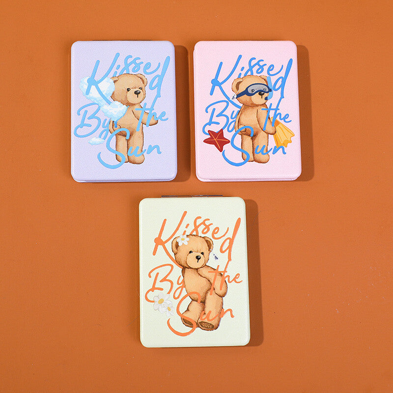 Orsetto casual a specchio di moda rettangolare in rilievo di cristallo della serie TEDDY ISLAND-1Pz