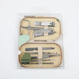 Tagliaunghie in scatola set da 8 pezzi - grigio