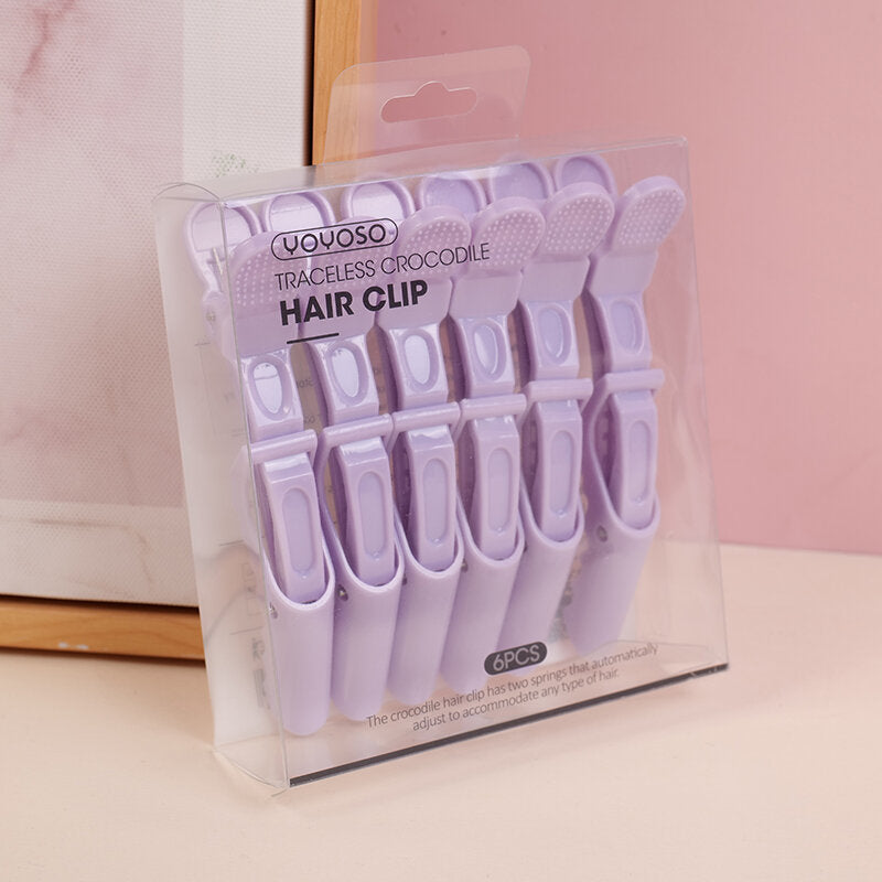 Fermaglio per capelli in coccodrillo senza tracce - 6 pezzi
