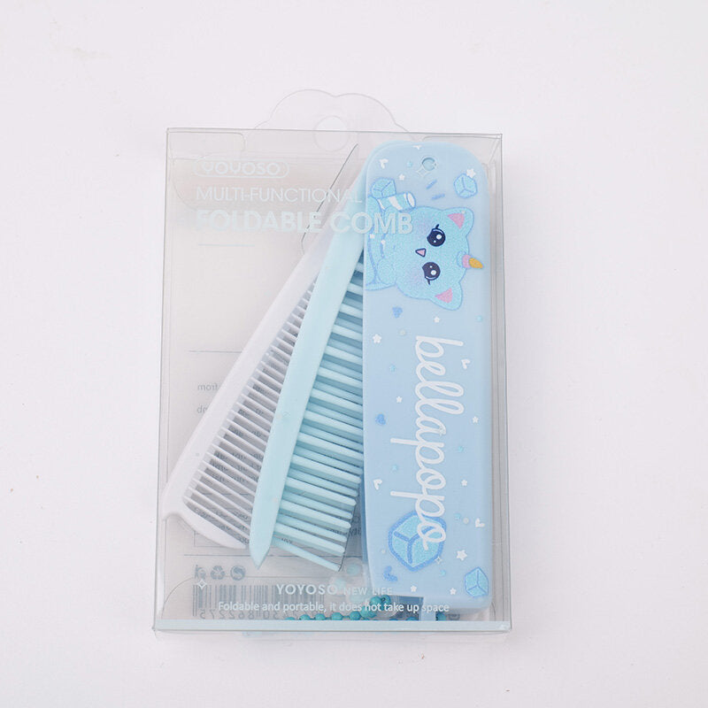 Pettine pieghevole multifunzionale-blu