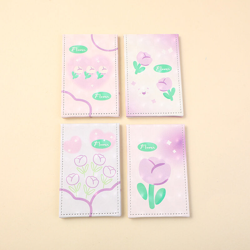 Specchio resistente e pieghevole con fiore viola-1Pz