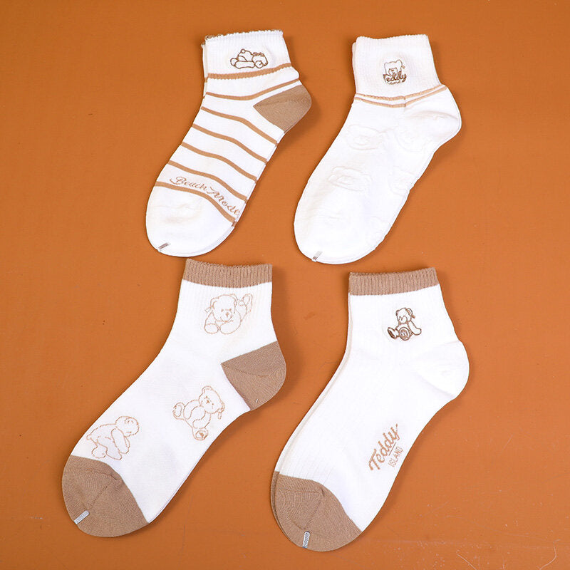 Calzini da donna serie TEDDY ISLAND stile A-2 paia