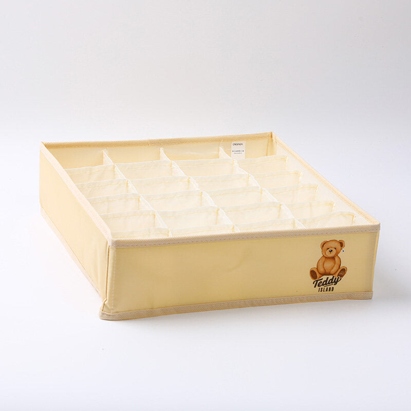 Scatola portaoggetti serie TEDDY ISLAND con 24 scomparti