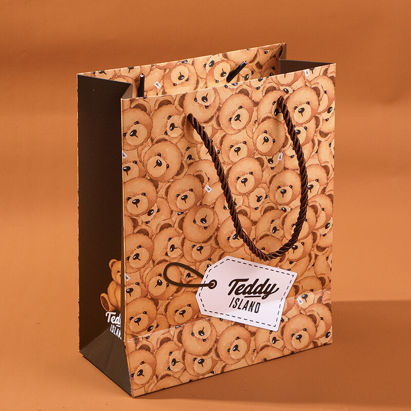 Borsa regalo orsetto ripetuto serie TEDDY ISLAND-M