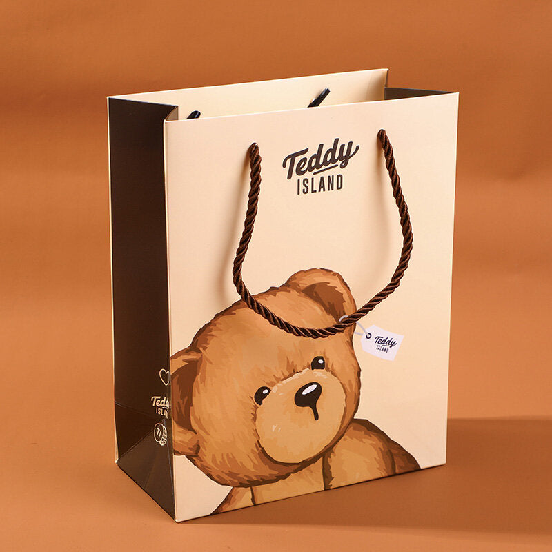 Borsa regalo con testa d'orso serie TEDDY ISLAND-M