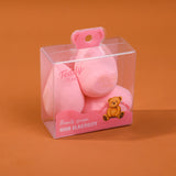 Spugnetta per trucco serie TEDDY ISLAND 3 pezzi-rosa