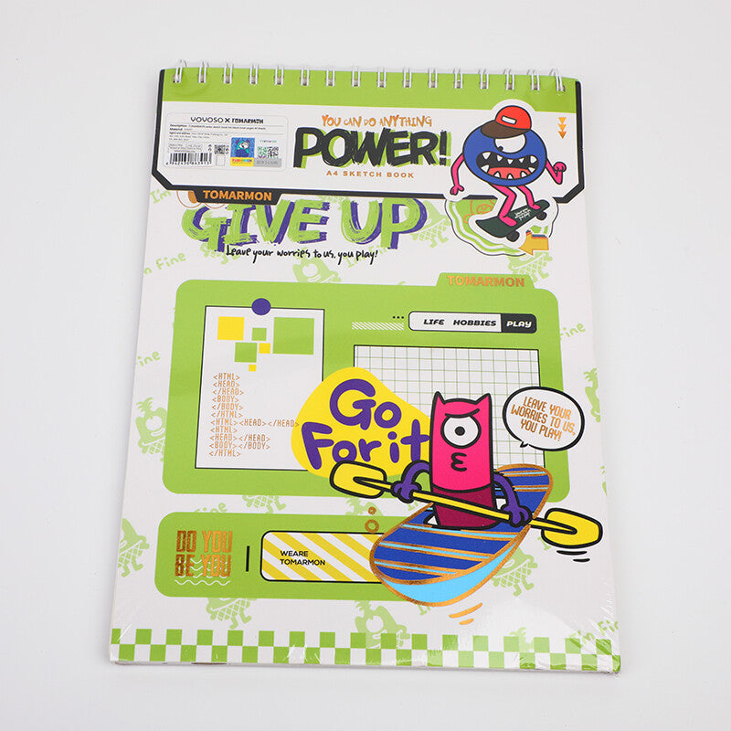 Quaderno da disegno serie TOMARMON A4-pagine interne vuote 40 fogli