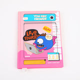 Quaderno con copertina rigida serie TOMARMON - pagine interne colorate 96 fogli