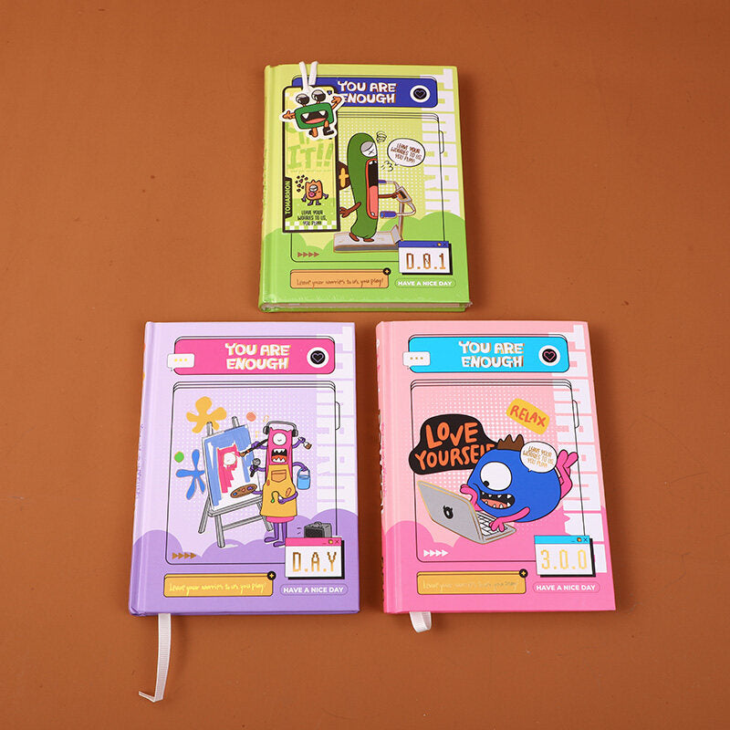 Quaderno con copertina rigida serie TOMARMON - pagine interne colorate 96 fogli