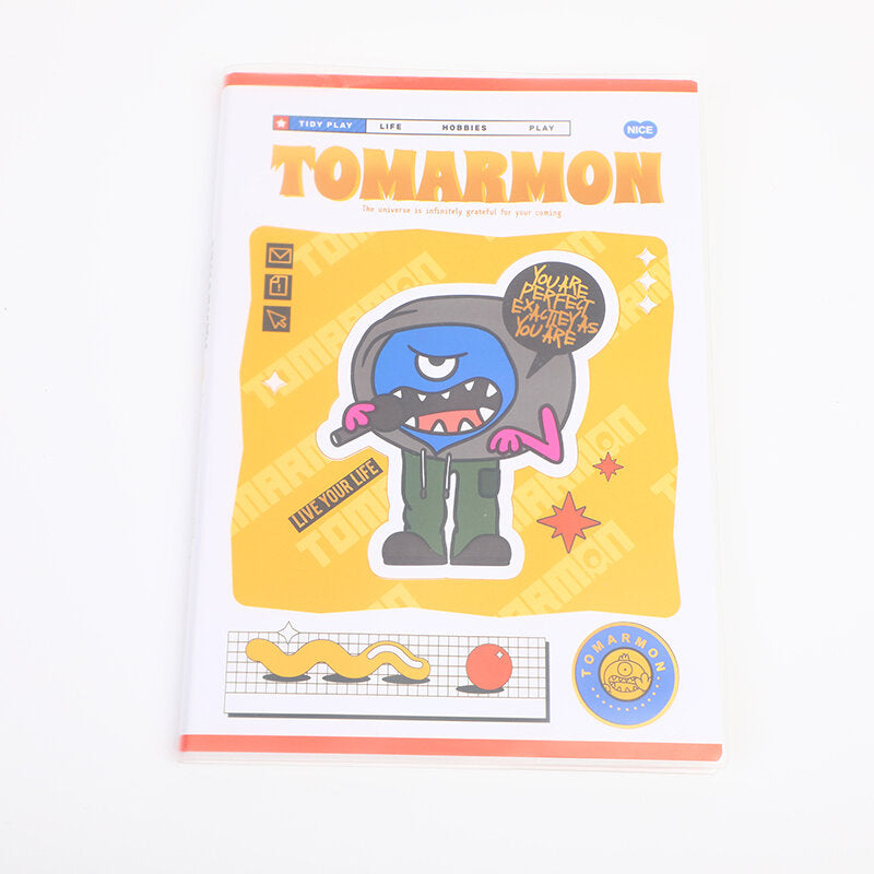 Quaderno con copertina in plastica serie TOMARMON B5-riga orizzontale pagine interne 96 fogli