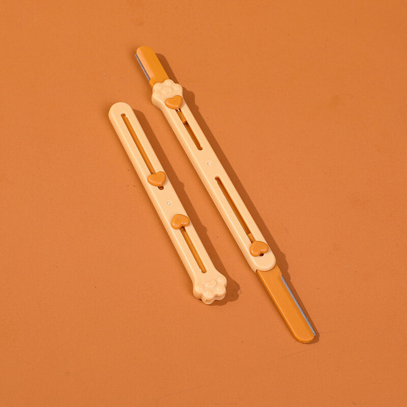 Rifinitore per sopracciglia telescopico a doppia estremità serie TEDDY ISLAND-2 pezzi