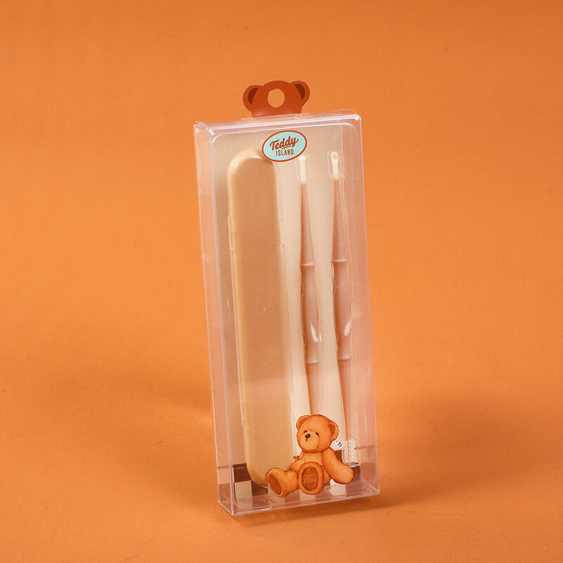 Serie TEDDY ISLAND, comodi plettri auricolari da 2 pezzi (con scatola portaoggetti)