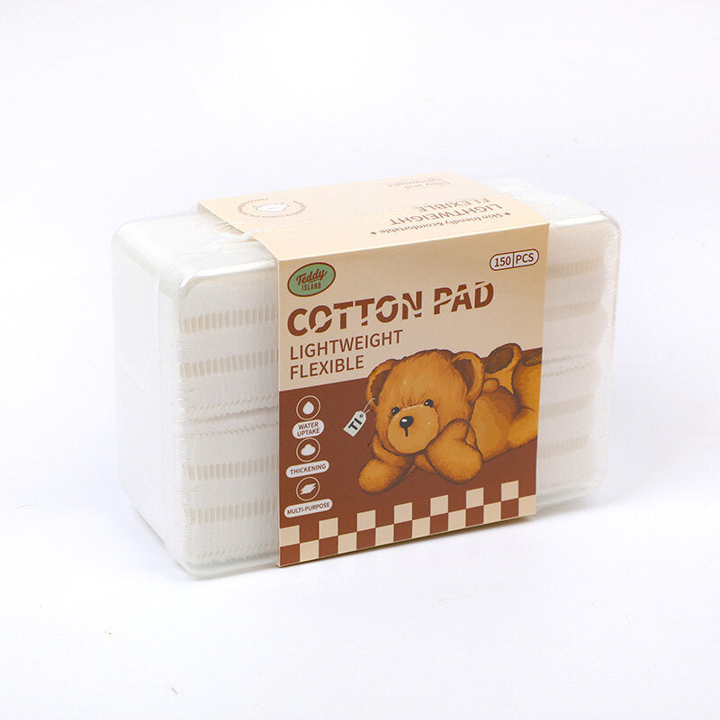 Dischetto cotone multieffetto double face serie TEDDY ISLAND 150pz