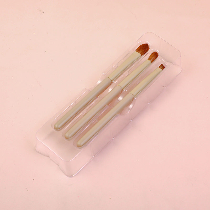 Set di pennelli per il trucco degli occhi della serie TEDDY ISLAND - 3 pezzi