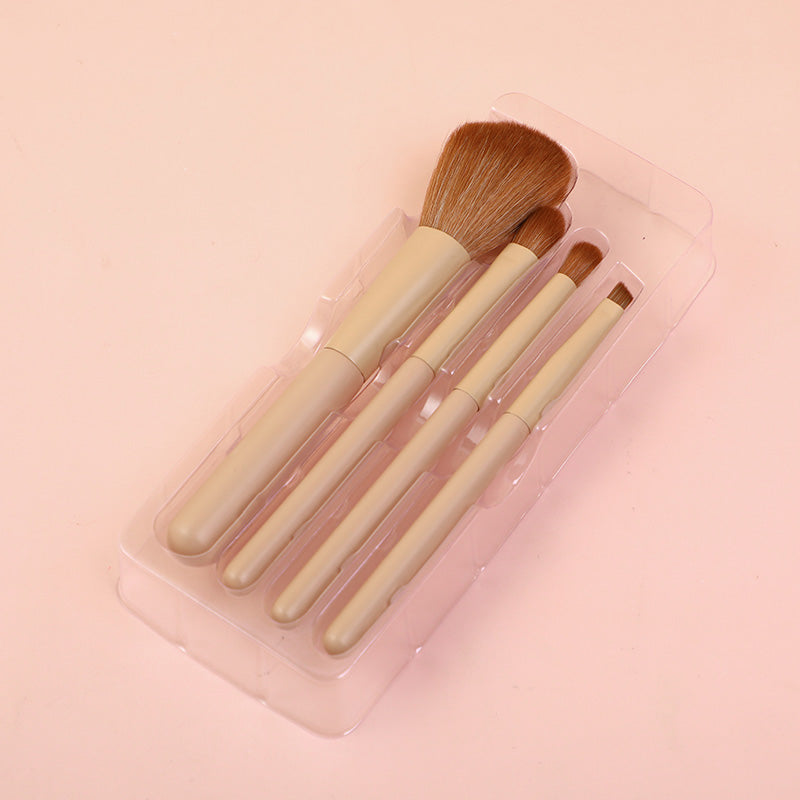 Set di pennelli per il trucco di bellezza della serie TEDDY ISLAND - 4 pezzi