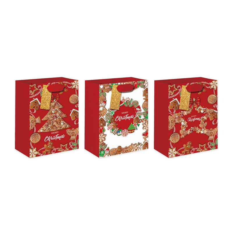 Borsa regalo verticale serie Gingerbread-M