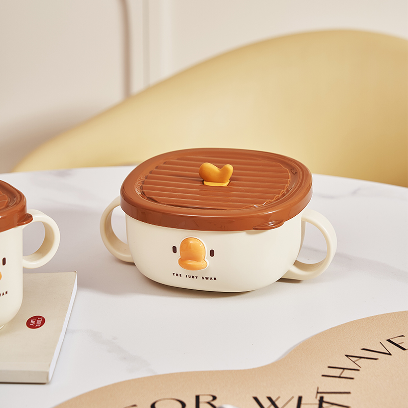 Ciotola quadrata per bambini in acciaio inox 316 serie JUDY-piccola