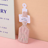 Pettine airbag quadrato colorato e brillante-rosa nudo