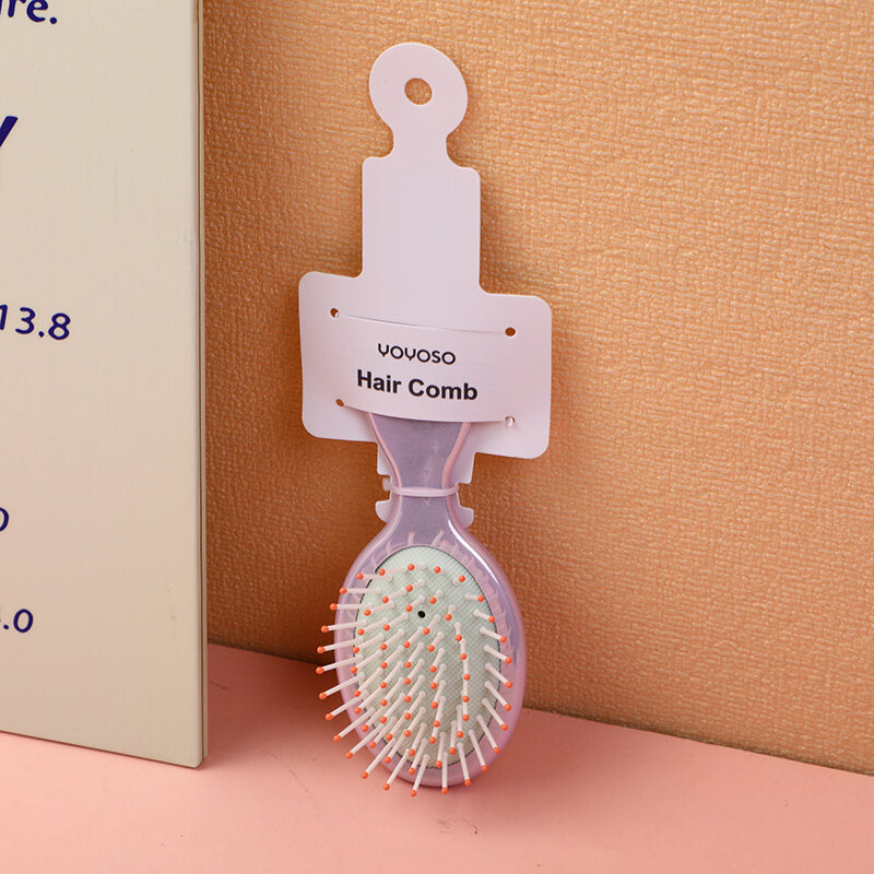 Pettine airbag colorato e portatile rosa