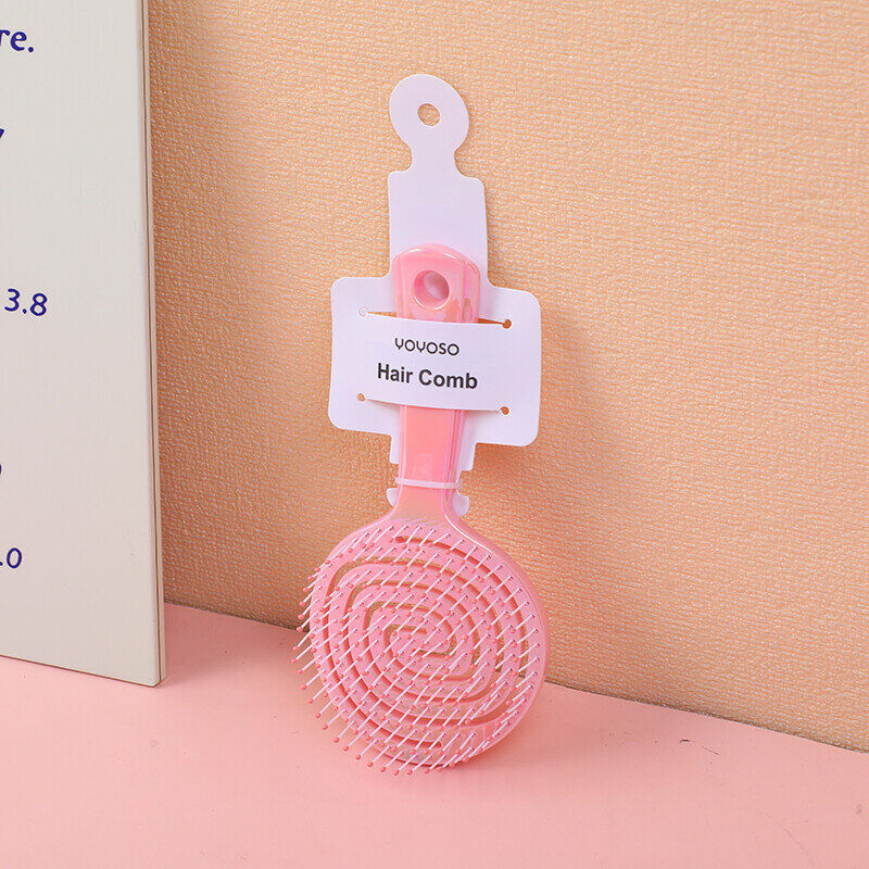 Lecca lecca colorato pettine cavo-rosa