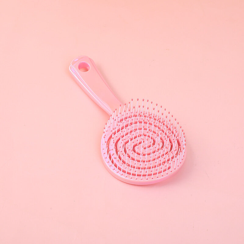 Lecca lecca colorato pettine cavo-rosa